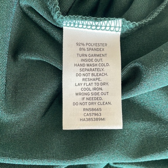 Halogen Drape Back Top in Emerald - Picture 11 of 11